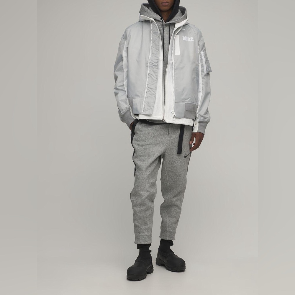 Nike Gray Bomber Jacket Mens
